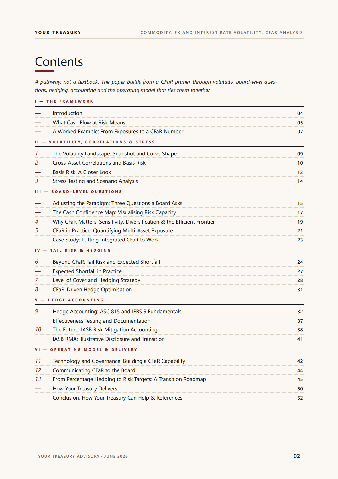 Content overview of the whitepaper